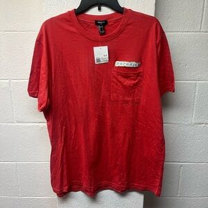 Forever21 Light/Pale Red Men's T-Shirt. Size Large